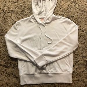 Mossimo White Cropped Hoodie